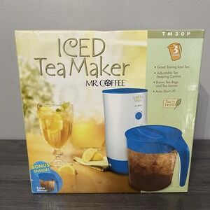 Mr. Coffee Iced Tea Maker 3 Quart With Extra Pitcher TM30P 2005 Vtg Sunbeam